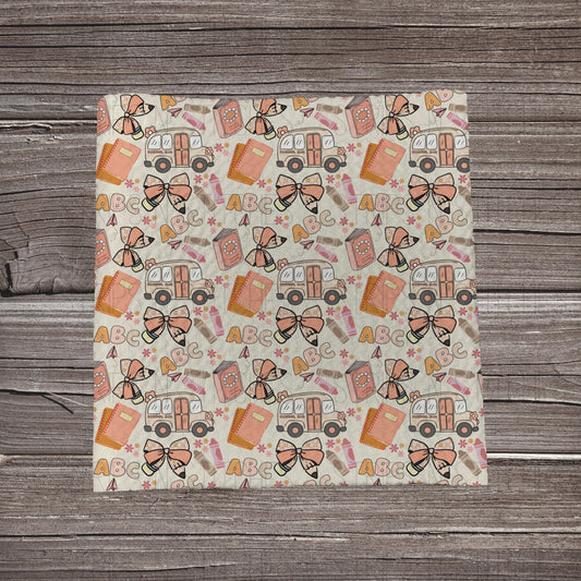 Peachy Back to School Scatter | Fabric Strips | Bow Making | Scrunchies | Headwraps