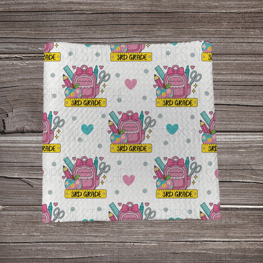 Back to School Backpack - 3RD GRADE *EXCLUSIVE* | Fabric Strips | Bow Making | Scrunchies | Headwraps