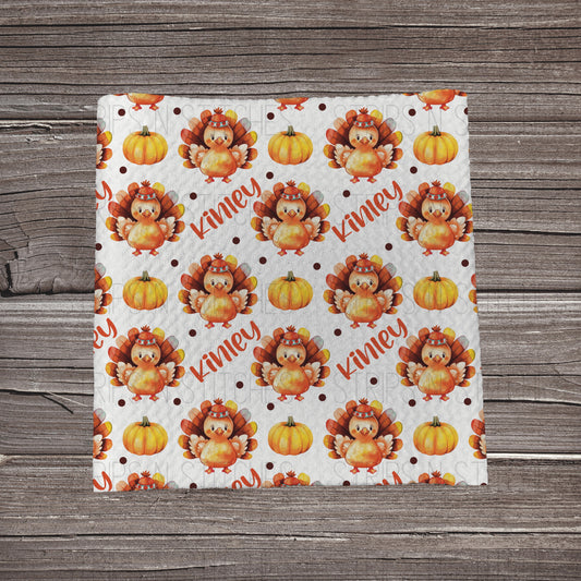 Turkey - CUSTOM NAME *EXCLUSIVE*  | Fabric Strip | Bow Making | Scrunchie | Headwraps
