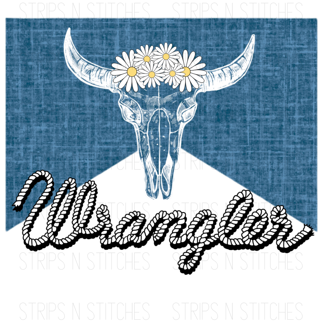 Wrangler & Daisies | Sublimation Transfer | Create your own