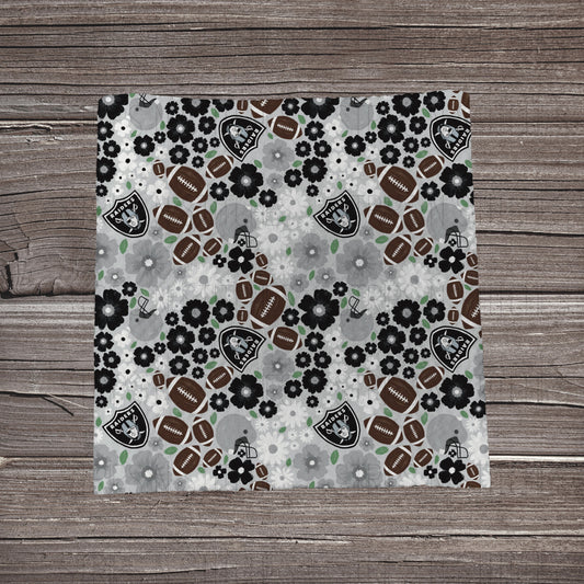 2025 NFL - LIGHT FLORAL | All 32 Teams Available | Fabric Strip | Bow Making | Scrunchies | Headwraps