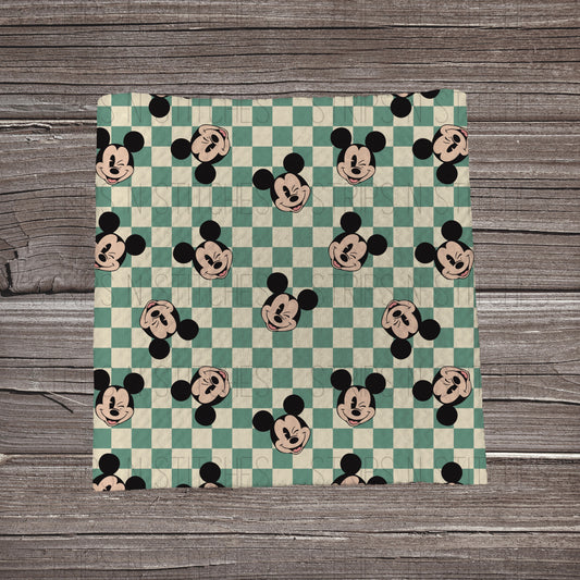Green Checkered Mouse | Bullet Fabric Strip | Bow Making | Scrunchie |