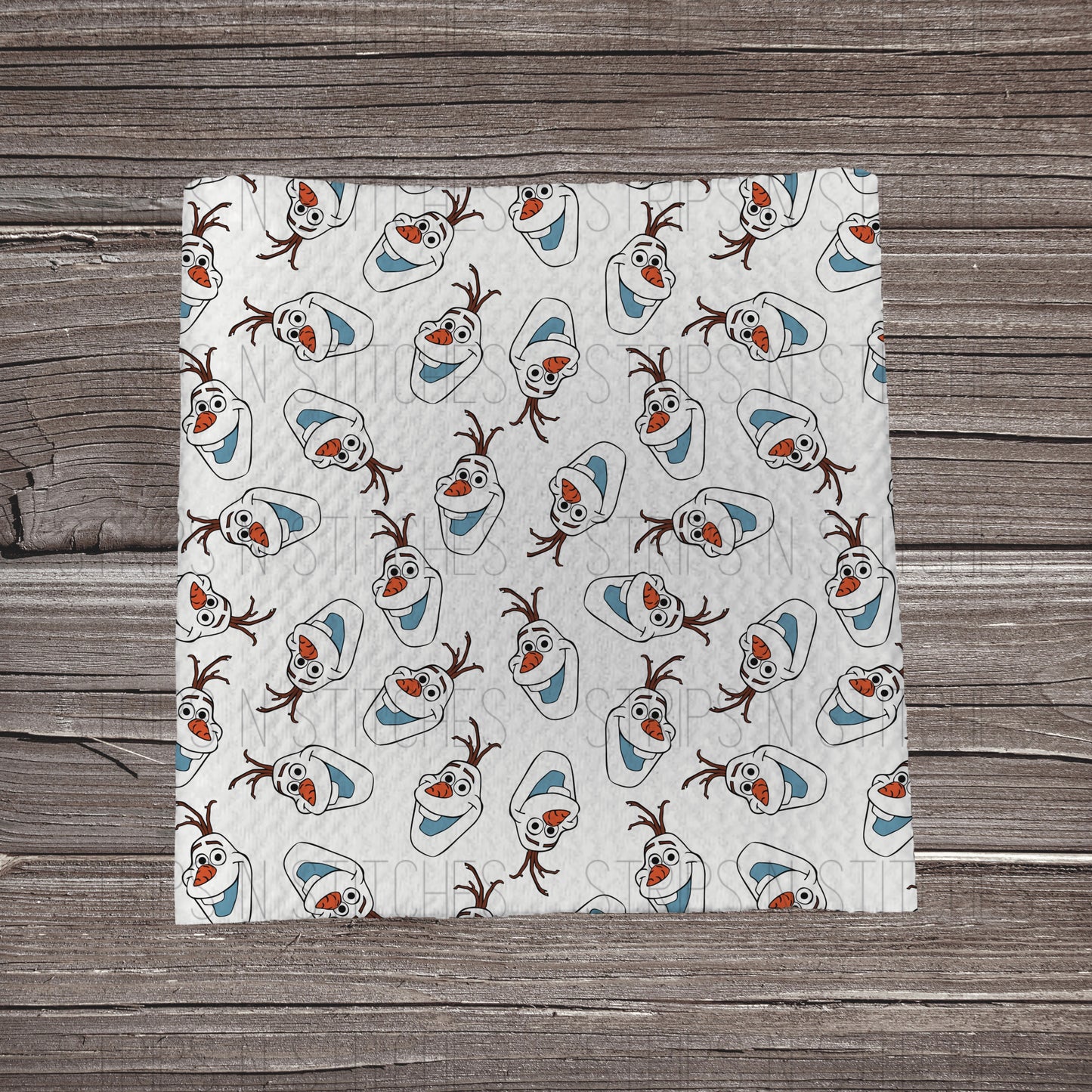 Olaf Faces Scattered | Bullet Fabric Strip | Bow Making | Scrunchie |