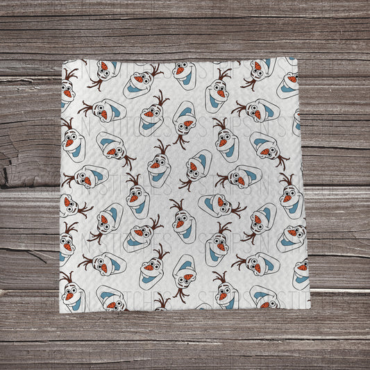 Olaf Faces Scattered | Bullet Fabric Strip | Bow Making | Scrunchie |