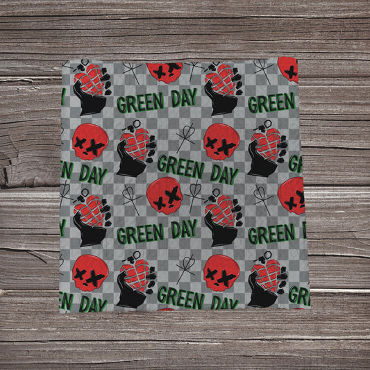 Checkered Green Day | Fabric Strip | Bow Making | Headwrap | Scrunchies