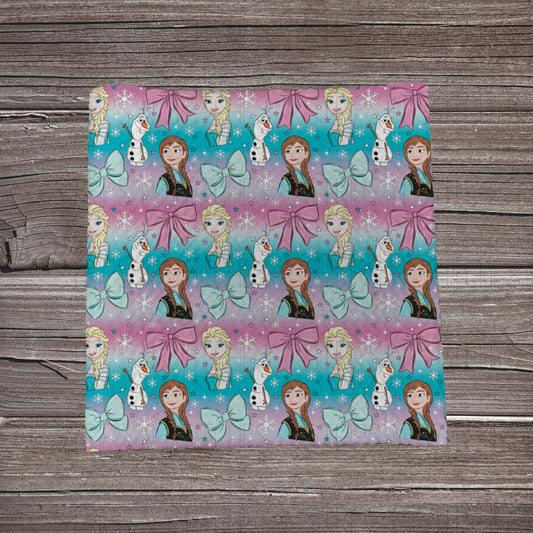 Ombré Frozen | Fabric Strip | Bow Making | Headwrap | Scrunchies