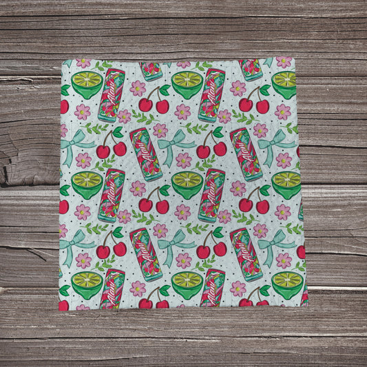 Cherry Twist Energy | Fabric Strip | Bow Making | Headwrap | Scrunchies