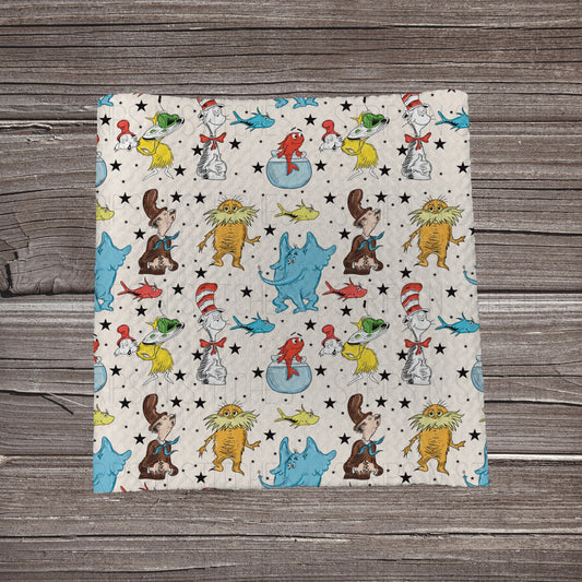 Seuss & Gang- White | Fabric Strip | Bow Making | Headwrap | Scrunchies
