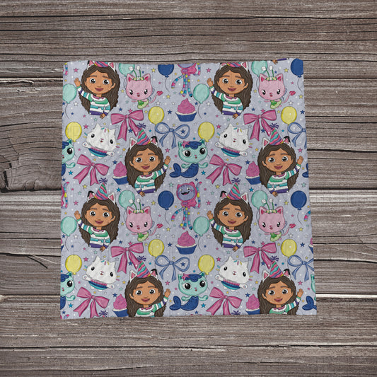 Gabby Party- Purple | Fabric Strip | Bow Making | Headwrap | Scrunchies