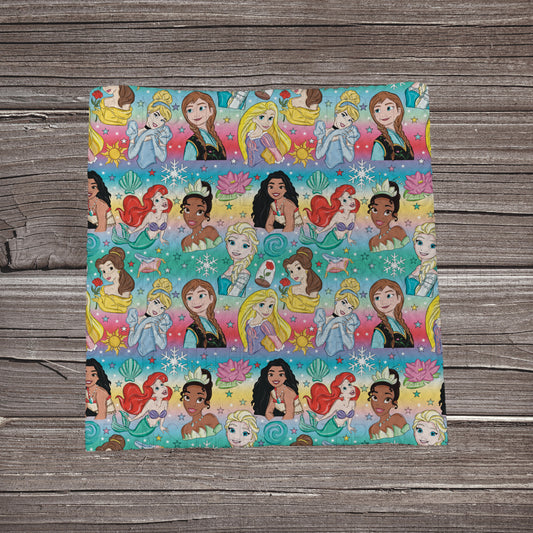 Rainbow Princess Scatter | Fabric Strip | Bow Making | Headwrap | Scrunchies