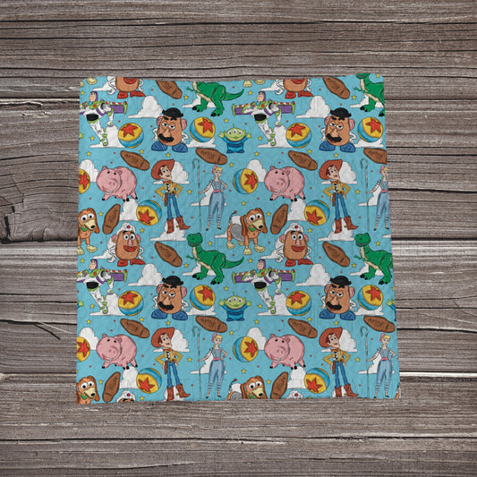 You’ve Got a Friend in Me- Blue | Fabric Strip | Bow Making | Headwrap | Scrunchies