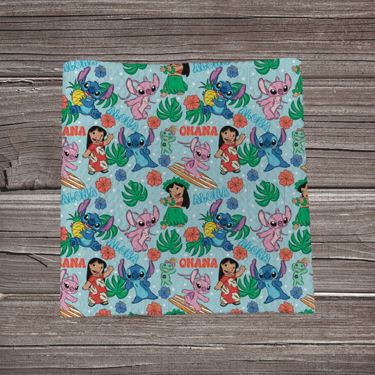 (Copy) Ohana Stitch- Blue | Fabric Strip | Bow Making | Headwrap | Scrunchies