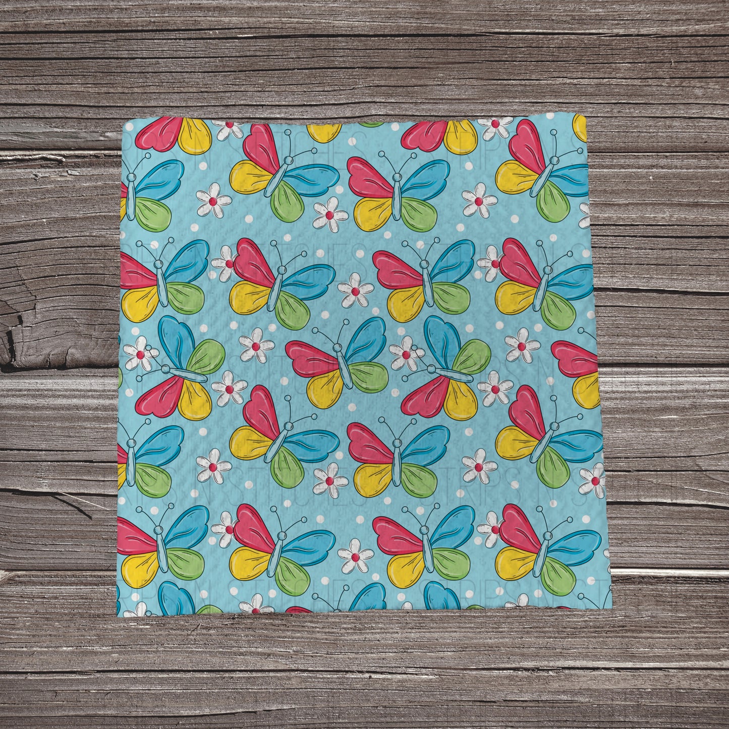 Bright Butterflies | Fabric Strip | Bow Making | Headwrap | Scrunchies