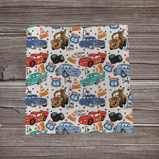 White Car Pals | Fabric Strip | Bow Making | Headwrap | Scrunchies