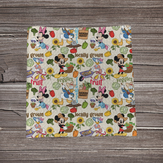 Locally Grown Mouse Friends- Beige | Fabric Strip | Bow Making | Headwrap | Scrunchies