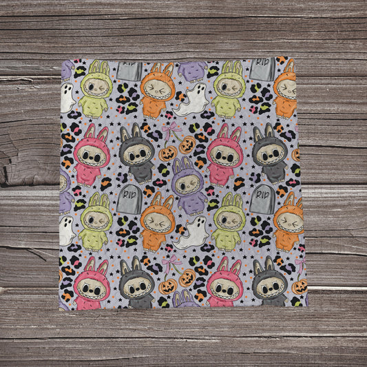 Purple Spooky Doll | Fabric Strip | Bow Making | Headwrap | Scrunchies