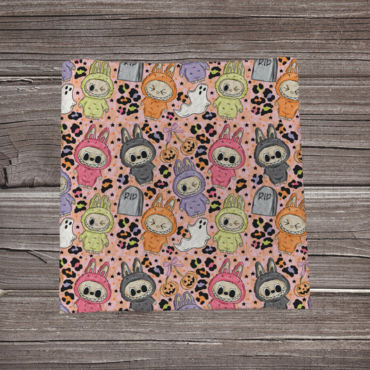 Orange Spooky Doll | Fabric Strip | Bow Making | Headwrap | Scrunchies