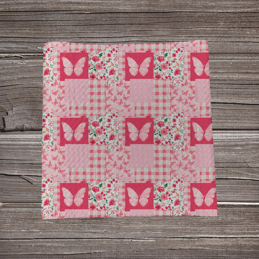 Floral Butterfly Patchwork | Fabric Strip | Bow Making | Headwrap | Scrunchies