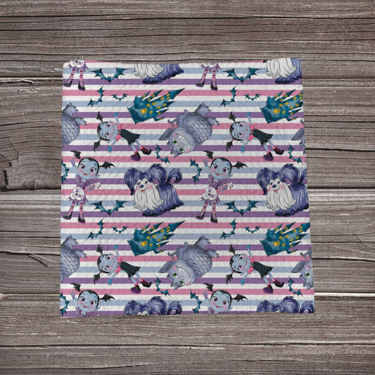 Striped Vampirina | Fabric Strip | Bow Making | Headwrap | Scrunchies