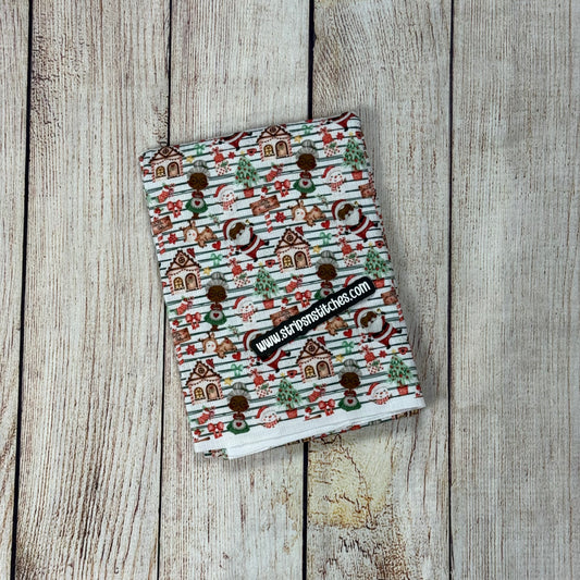 Striped Santa - Skinny Rib 1yd