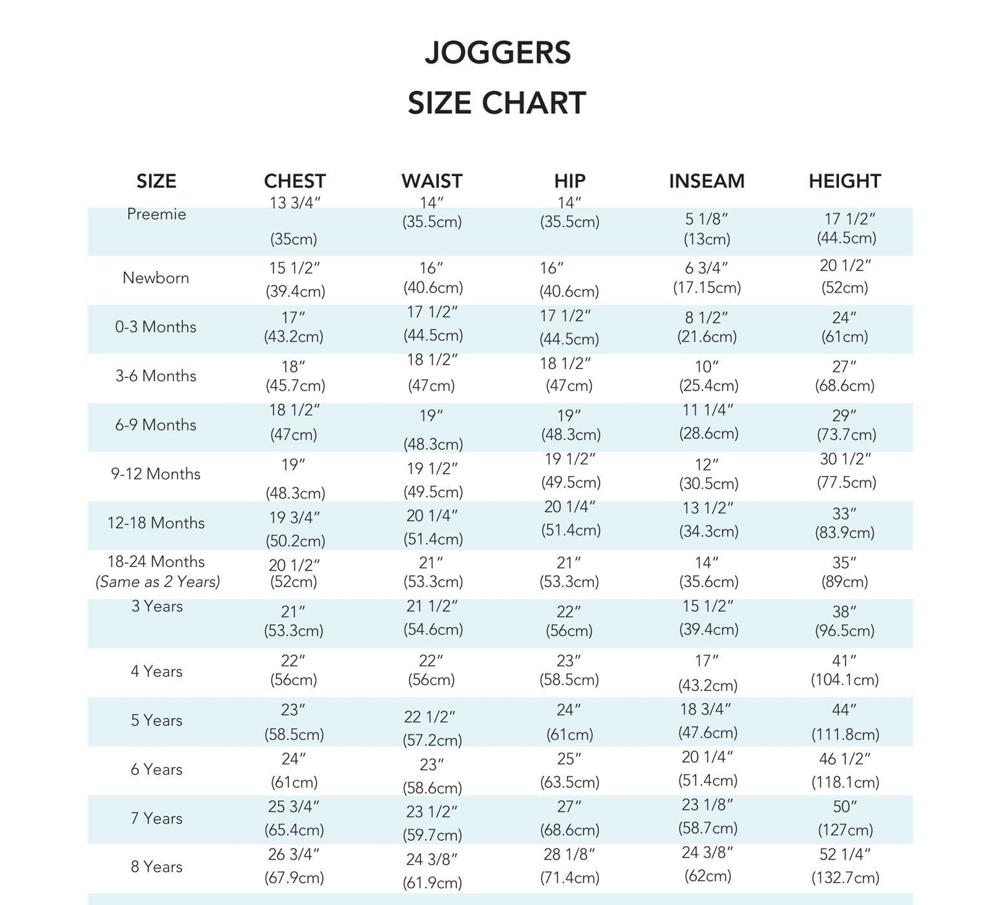 SOLID COLOR WAIST & CUFFS - Ready to Sew Pre-Cut Adjustable Joggers Up to Size 8