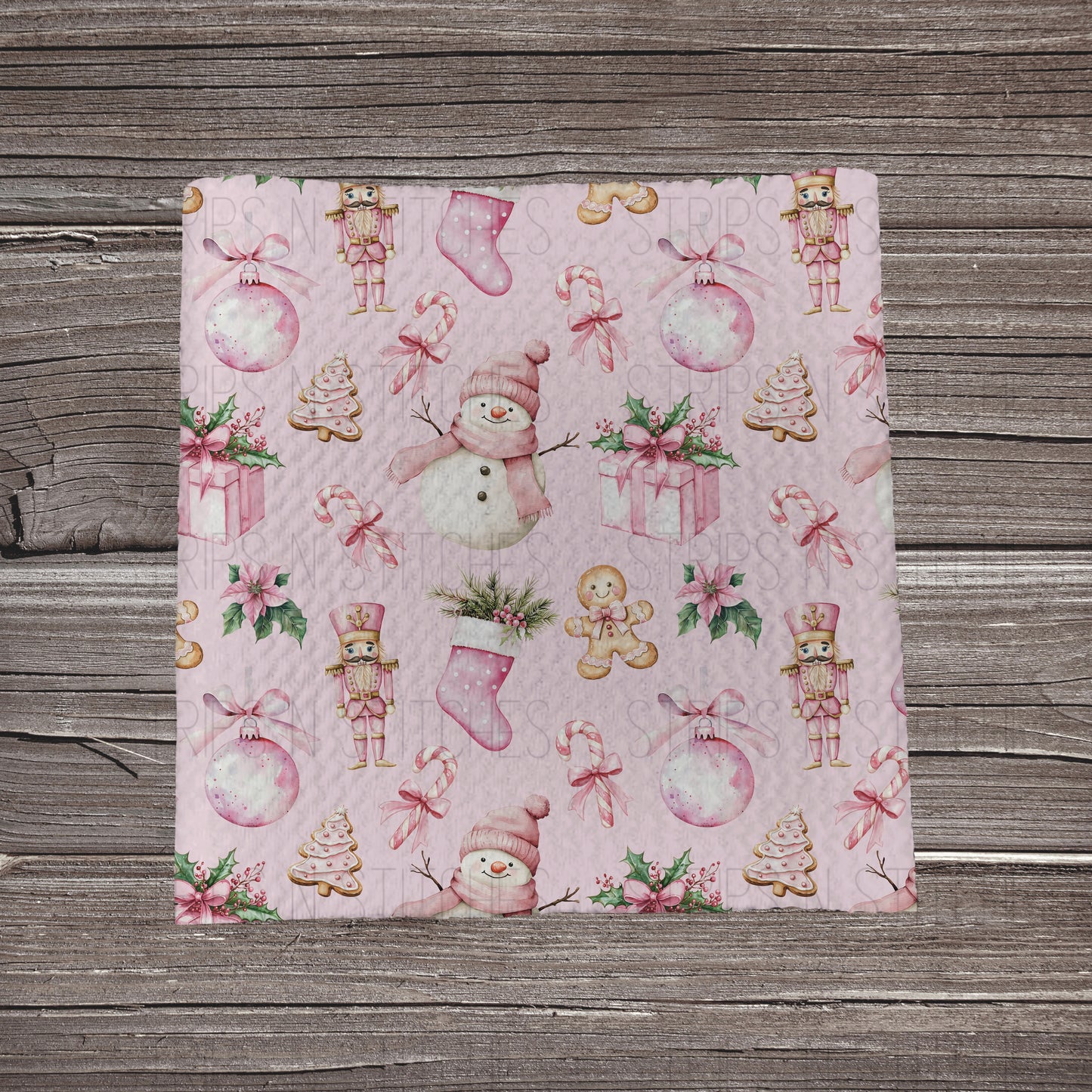 It's a Pink Christmas- Pink | Fabric Strip- Bow Making- Headwraps- Scrunchies