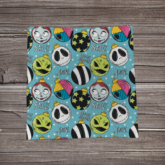 Jack Friends Ornaments | Fabric Strip | Bow Making | Headwrap | Scrunchies