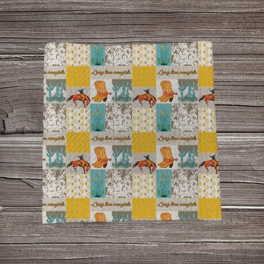 Long Live Cowgirls Patchwork | Fabric Strip | Bow Making | Headwrap | Scrunchies