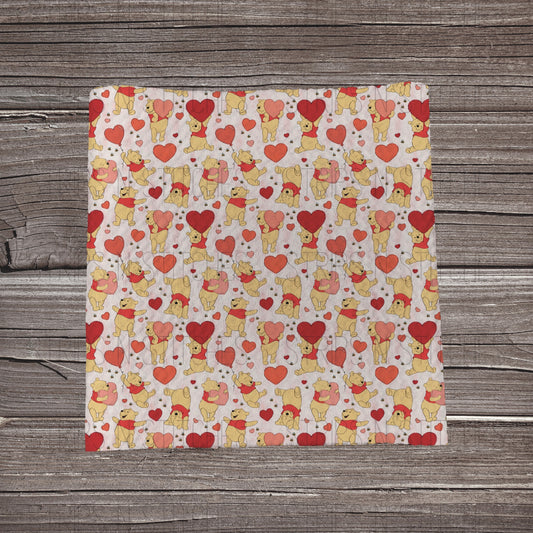 Love Pooh | Fabric Strip- Bow Making- Headwrap- Scrunchies