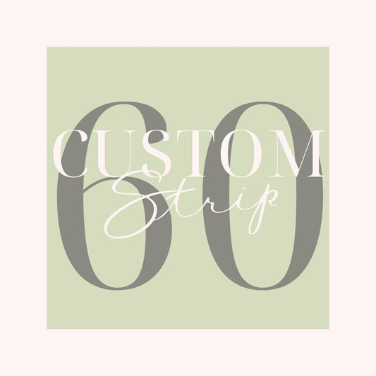 Custom 60 inch Fabric Strip