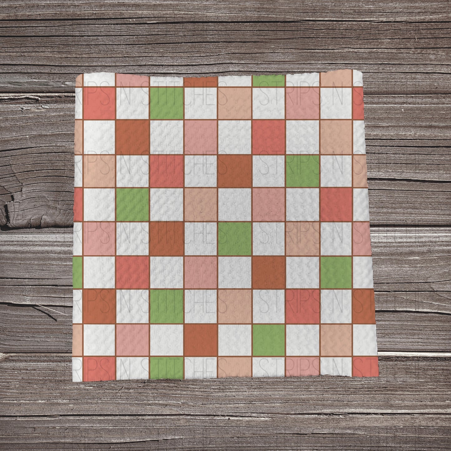 Muted Girl Mouse Coord Checkers | Fabric Strip- Bow Making- Headwrap- Scrunchies