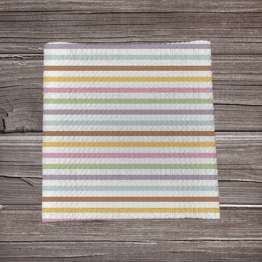 Muted Girl Mouse Coord Stripes | Fabric Strip- Bow Making- Headwrap- Scrunchies