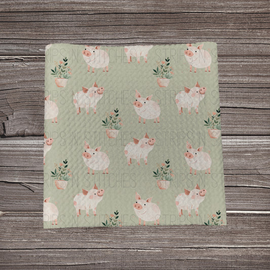 Pigs & Flowers | Fabric Strip | Bow Making | Headwrap | Scrunchies