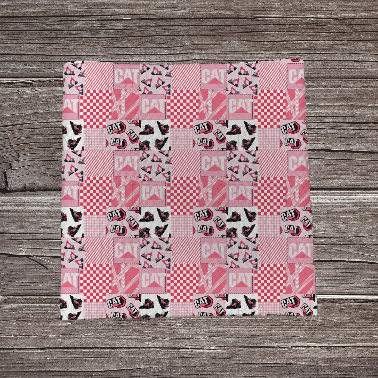 Pink Cat Patchwork | Fabric Strip | Bow Making | Headwrap | Scrunchies