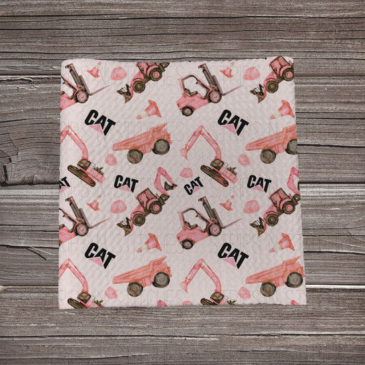 Pink Cat Scatter| Fabric Strip | Bow Making | Headwrap | Scrunchies