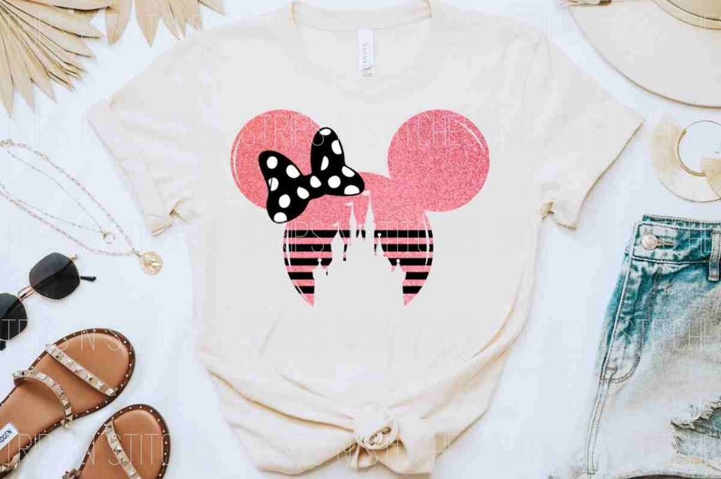 Minnie Mouse Ears DTF Transfer – Strips N Stitches