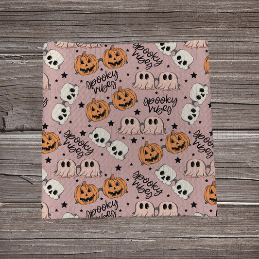 Pink Spooky Vibes | Fabric Strip- Bow Making- Headwrap- Scrunchies
