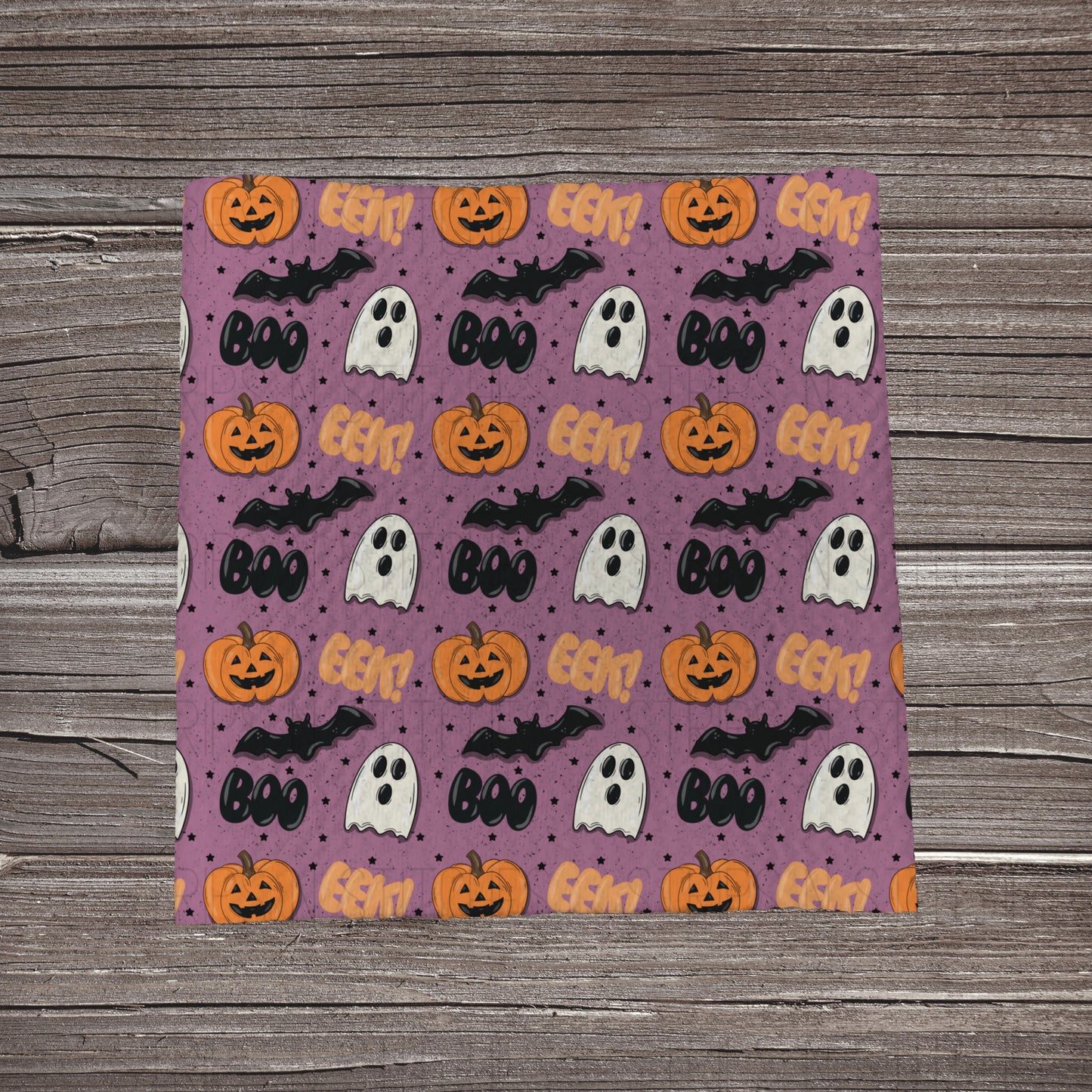 Purple Boo Ghosts & Pumpkins | Fabric Strip | Bow Making | Headwrap | Scrunchies