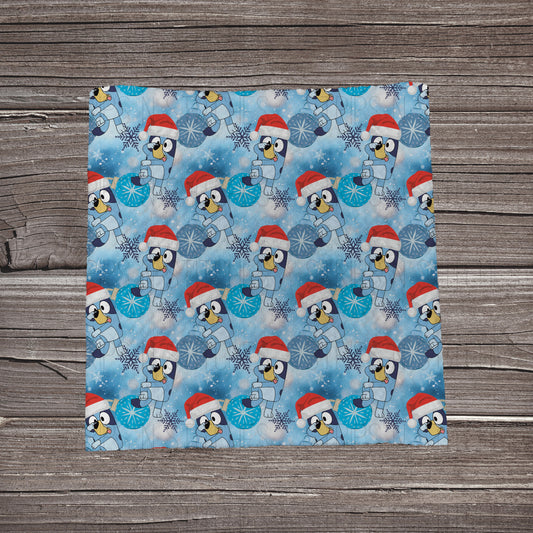 Santa Heelers | Fabric Strip | Bow Making | Headwrap | Scrunchies