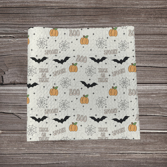 Scattered Boo, Pumpkins & Bats  | Fabric Strip | Bow Making | Headwrap | Scrunchies