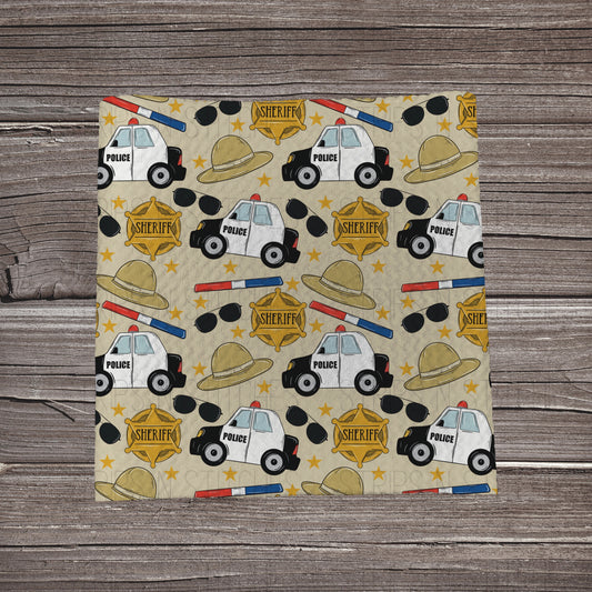 Sheriff Scatter | Fabric Strip | Bow Making | Headwrap | Scrunchies