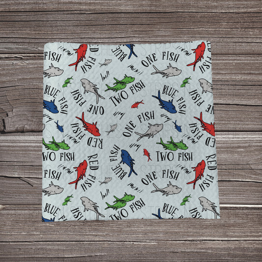 Seuss Fish Scatter | Fabric Strip- Bow Making- Headwraps- Scrunchies