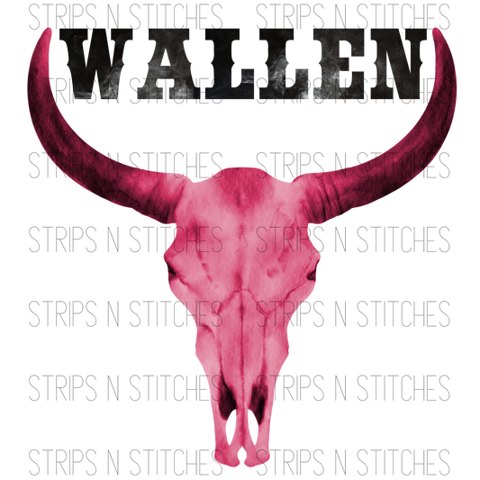 Wallen Skull- Pink | Sublimation Transfer | Create your own