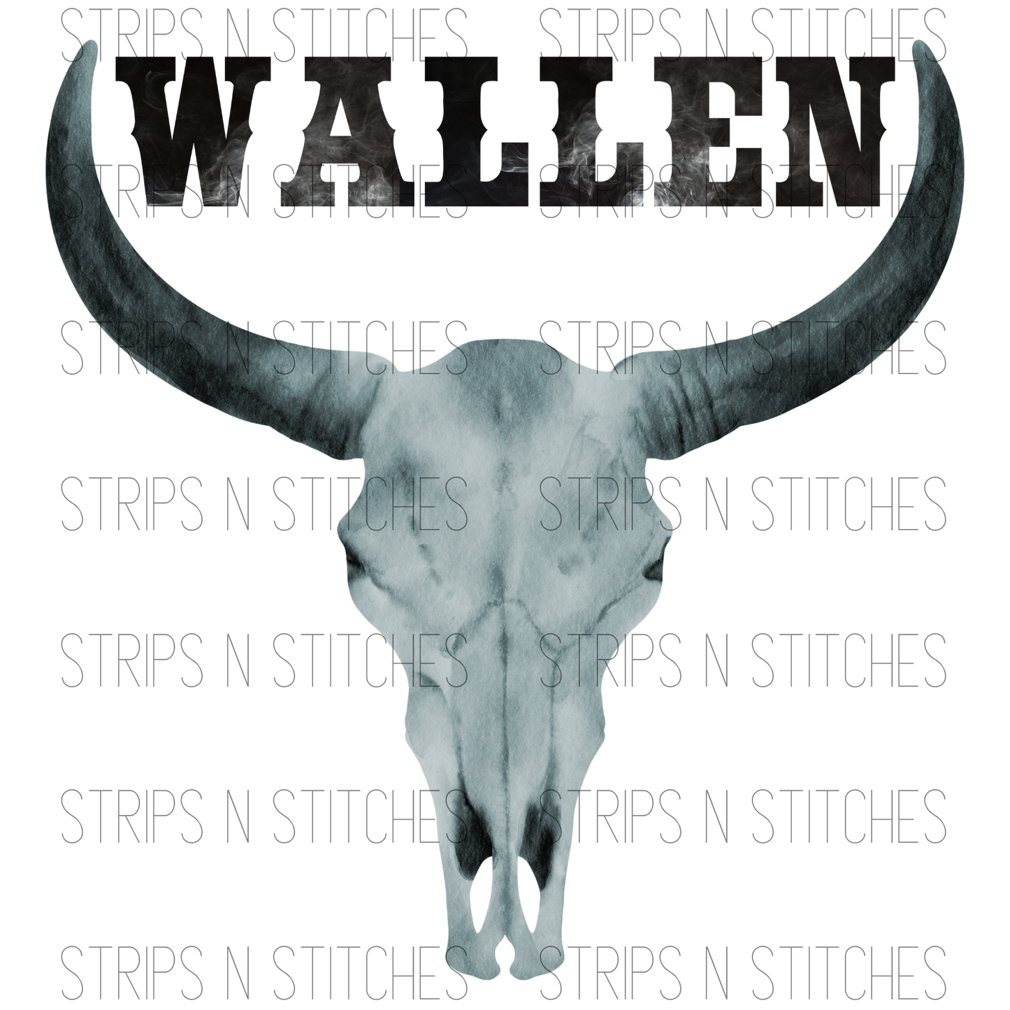 Wallen Skull Grey| Sublimation Transfer | Create your own