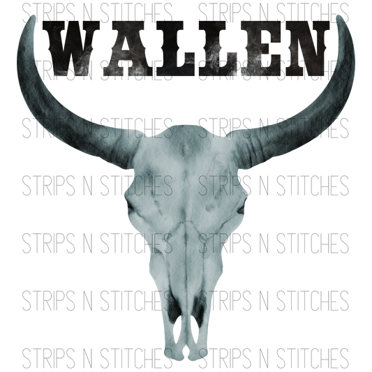 Wallen Skull Grey| Sublimation Transfer | Create your own