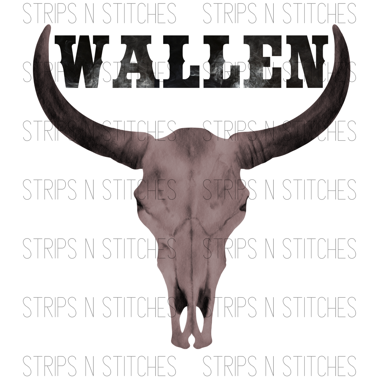 Wallen Skull Smoke | Sublimation Transfer | Create your own