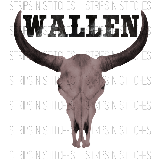 Wallen Skull Smoke | Sublimation Transfer | Create your own