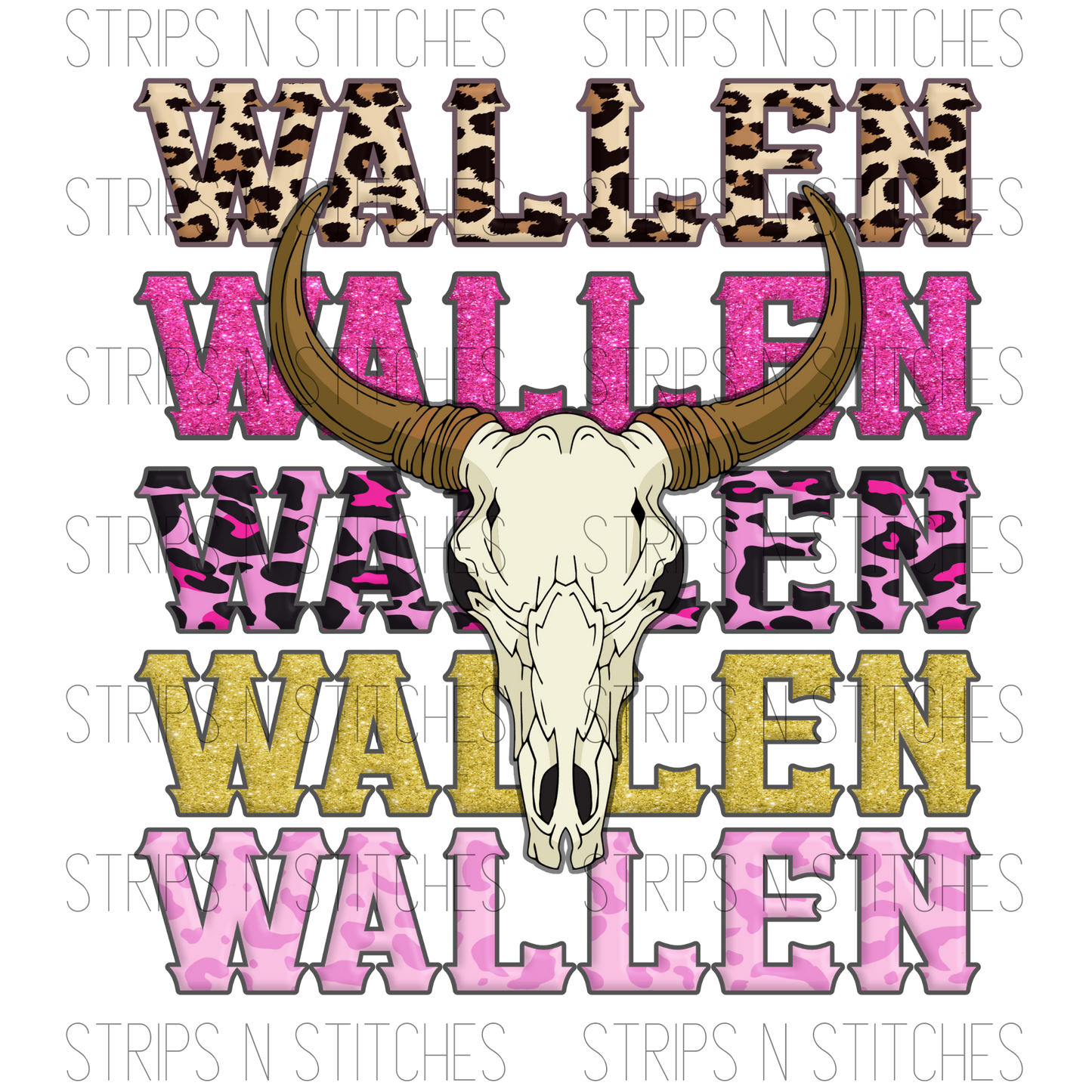 Wallen & Skull | Sublimation Transfer | Create your own