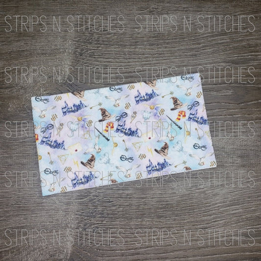 Wizardry Blue/Purple Fabric Strip- Bow Making- Headwrap- Scrunchies