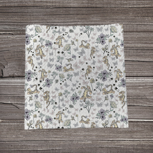 Pastel Floral Tiger | Bow Making | Headwrap | Scrunchies